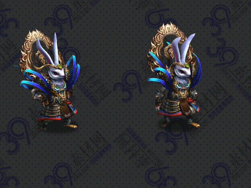 传奇金仙兔怪物素材Y002-N25Y6R3--GW-100