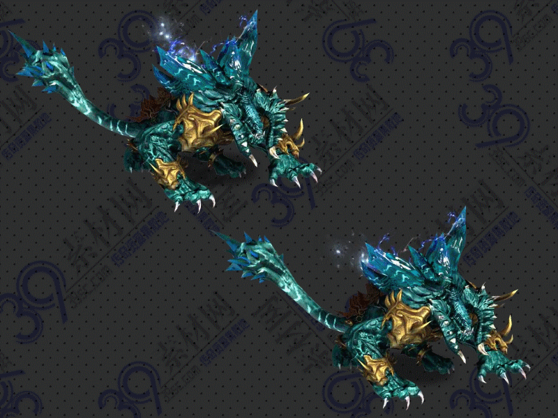 传奇铁爪魔蜥怪物素材Y002-N25Y6R3--GW-101