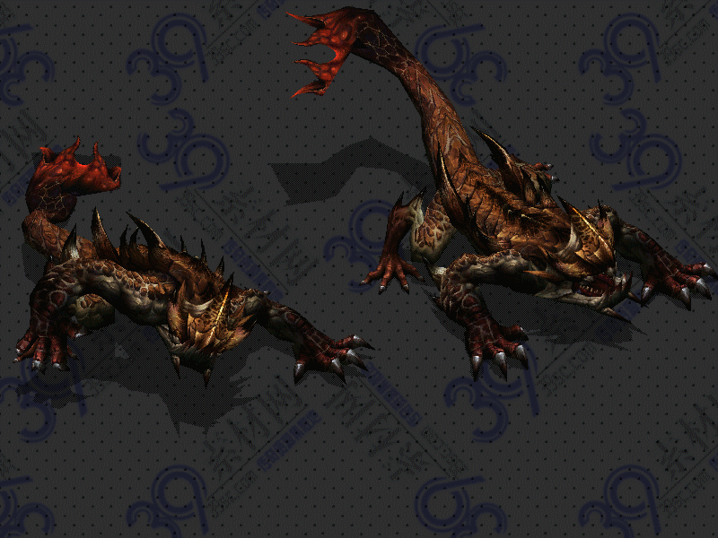 传奇魔龙蜥蜴怪物素材Y002-N25Y6R3--GW-047